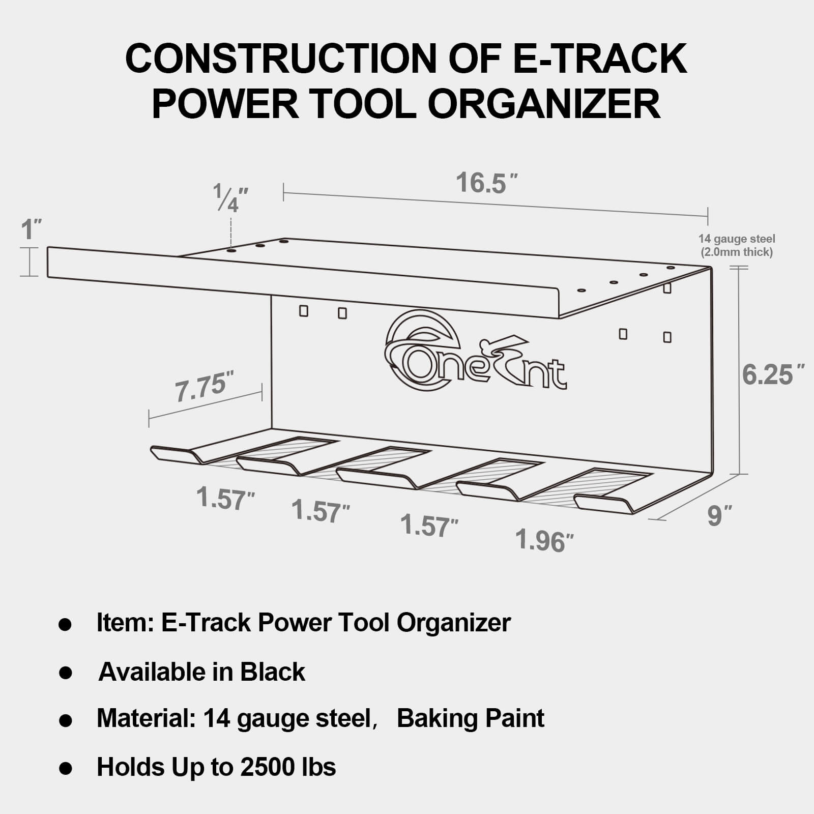 E-Track Power Tool Organizer