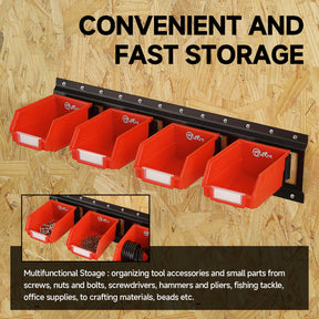 E-Track Wall Mounted Storage Bins| E Track Basket Storage Bin